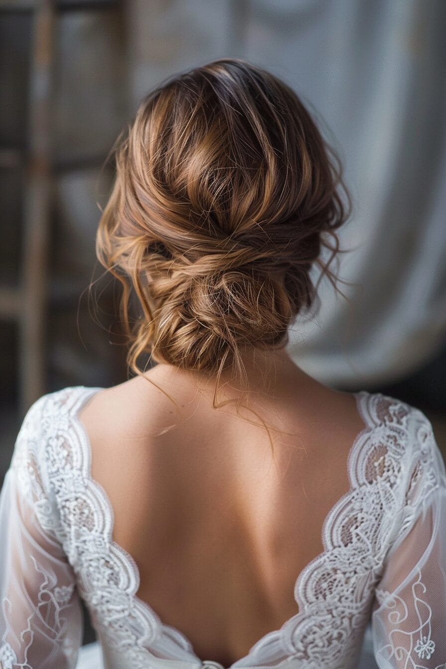 Classic chignon wedding hairstyle elegant and timeless