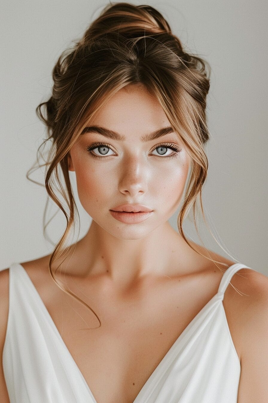 Timeless bridal hairstyle for every face shape, elegant and well-balanced look