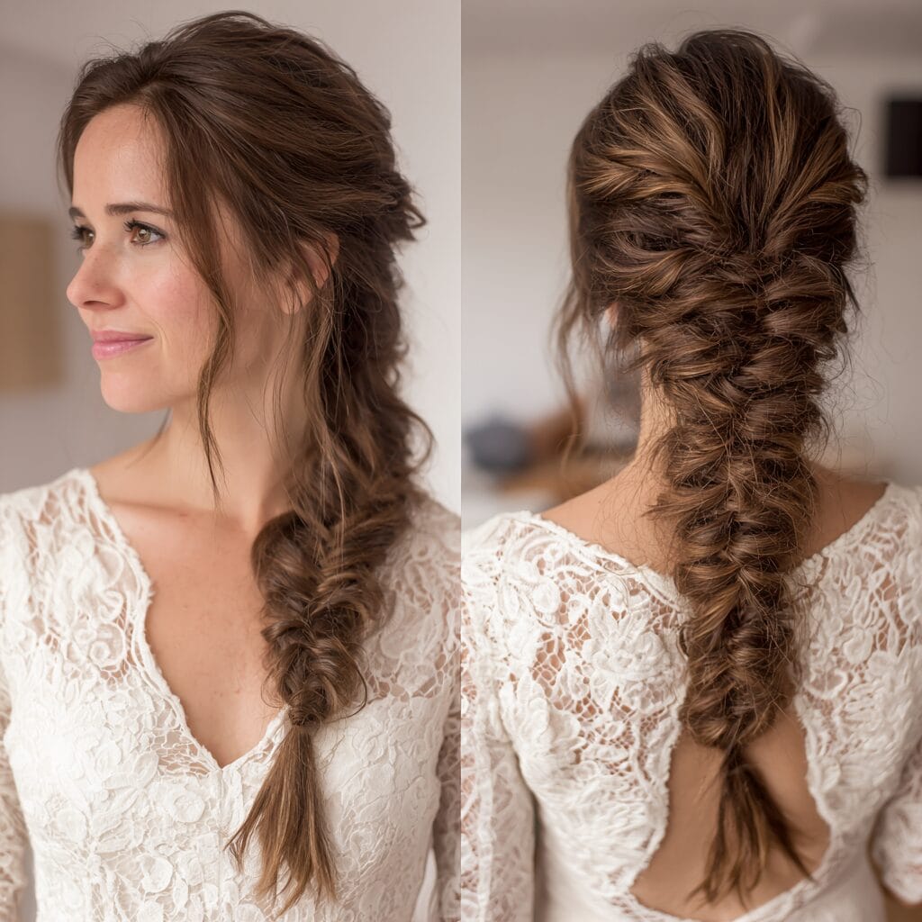 Overly tight bridal bun causing discomfort, hairstyle mistake to avoid