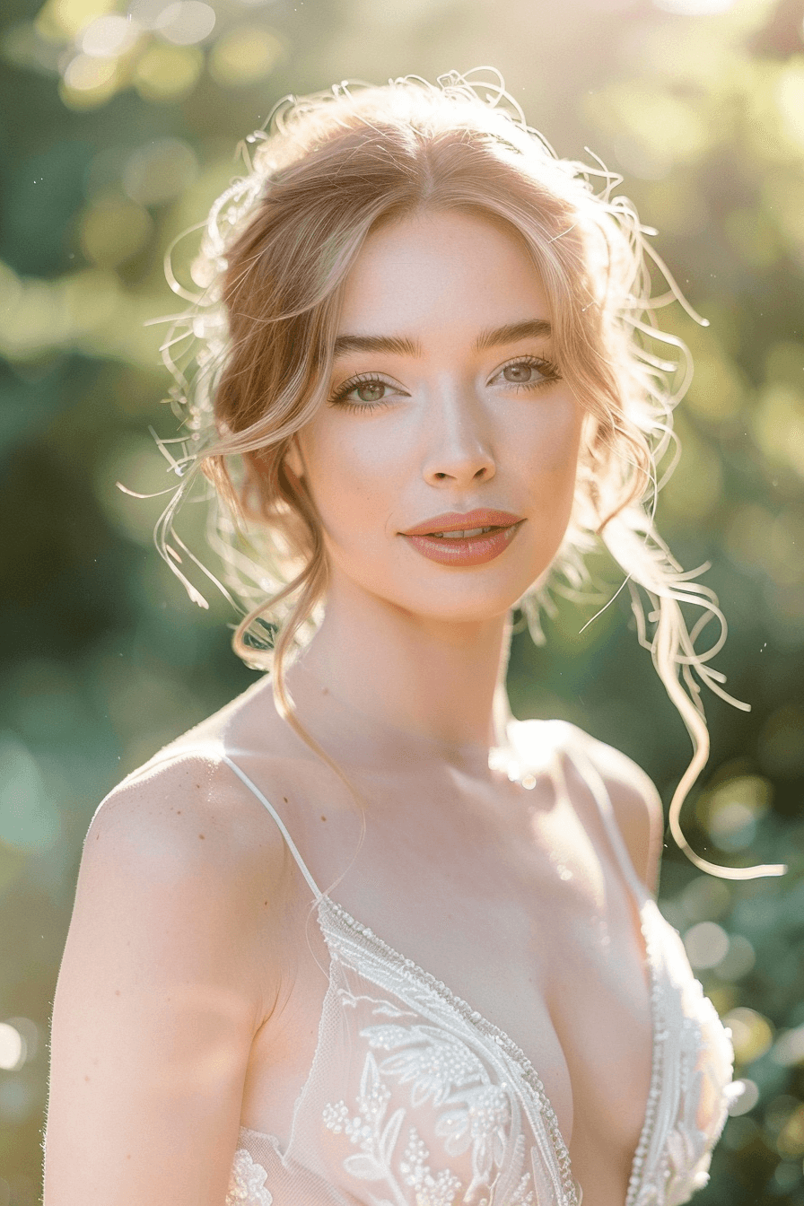 long hair for square face brides